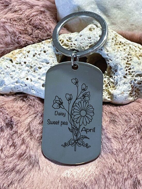 Raktų pakabukas "Gėlės pagal zodiaką"