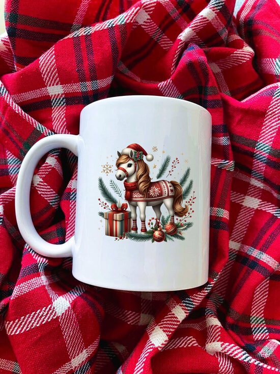 Puodelis - Kalėdinis arkliukas