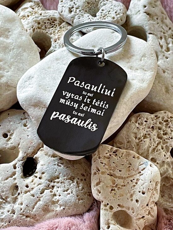 Raktų pakabukas "Tu esi mūsų pasaulis"