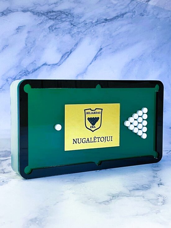 Akrilinis apdovanojimas "Biliardo stalas"
