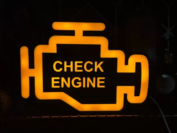 Lightbox "Check engine"
